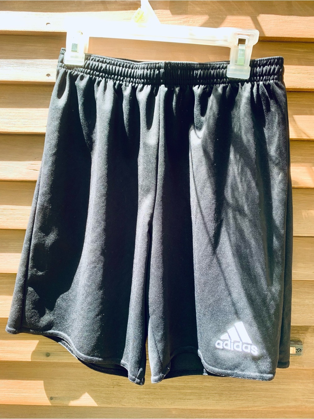 adidas Black Men's Performance Athletic Shorts with Logo